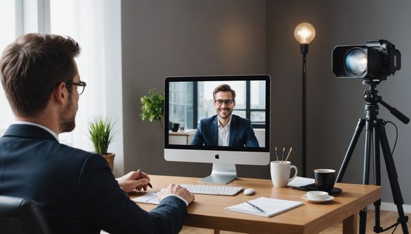 Create a professional interview background in 4 easy steps